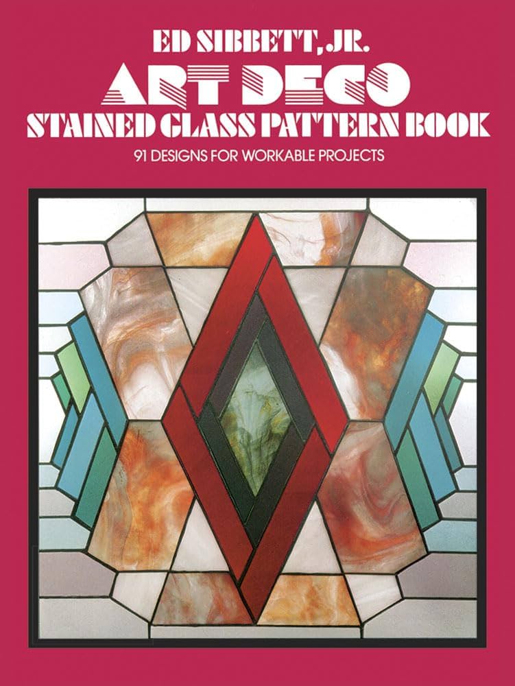 stained glass art deco patterns