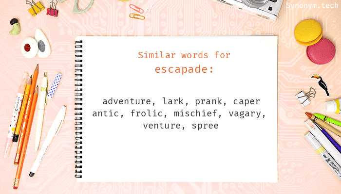 escapade thesaurus