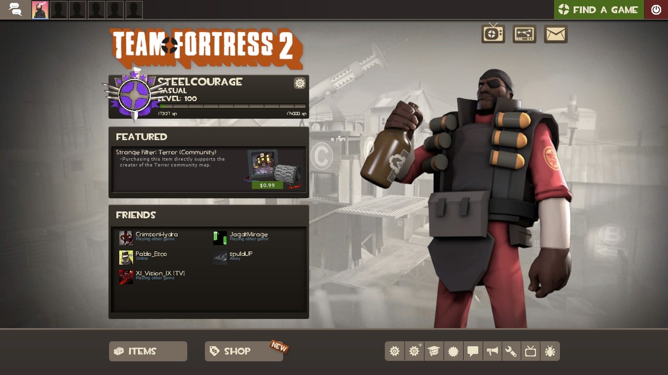 level 100 tf2