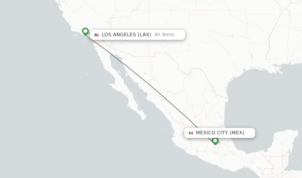 flights mexico city to los angeles