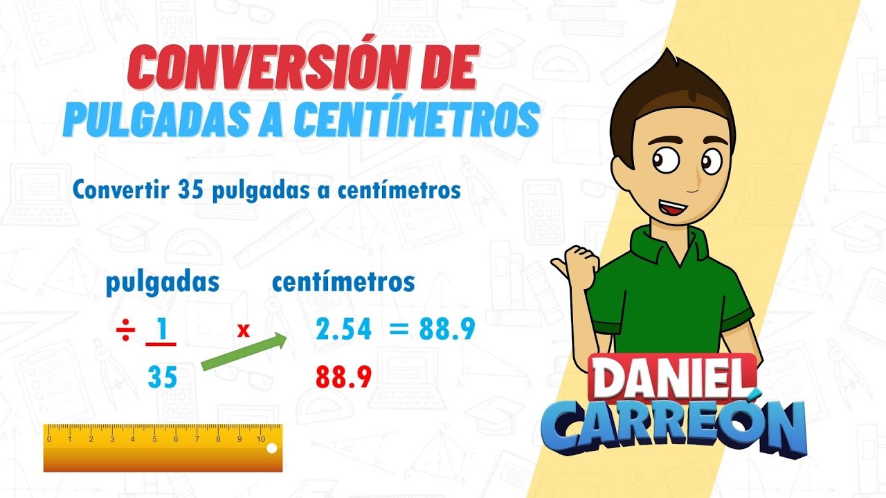 6 pulgadas a metros