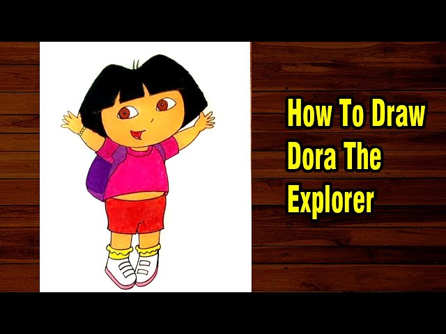 cartoon drawing dora