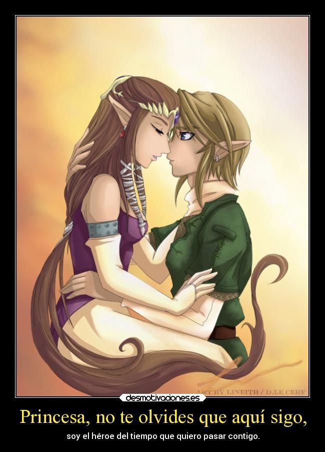 beso de zelda y link