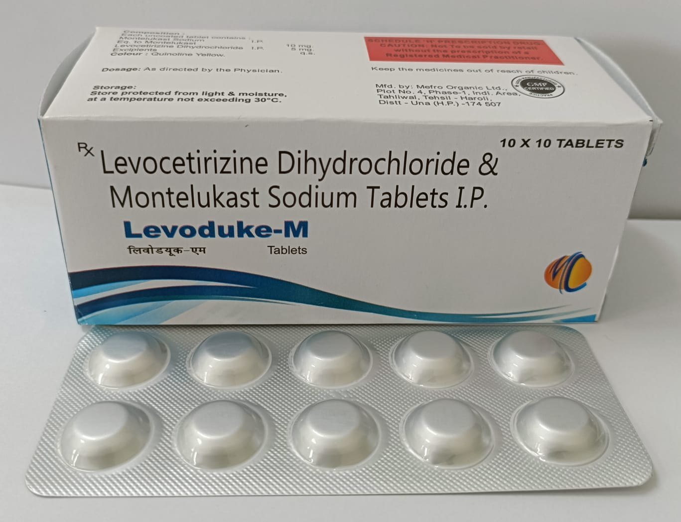 montelukast sodium and levocetirizine hydrochloride tablet uses