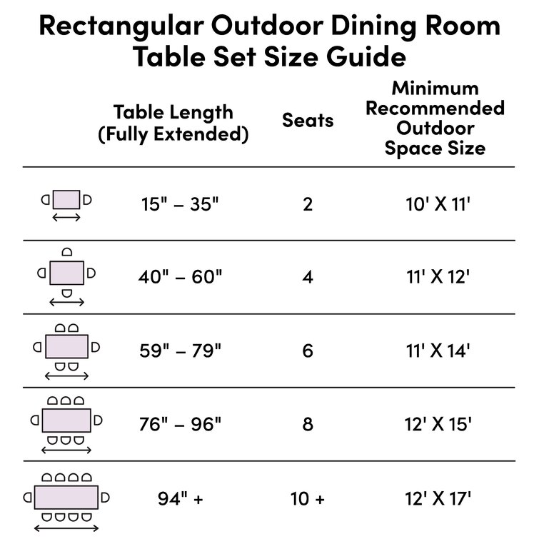 8 person dining room table dimensions