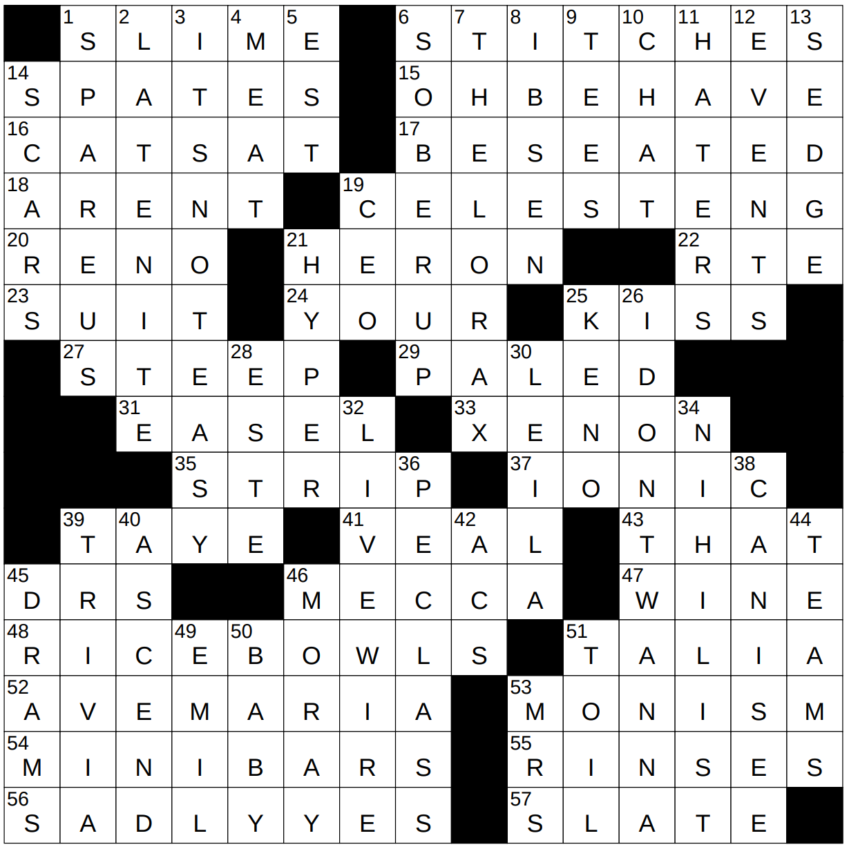 bestowed crossword clue