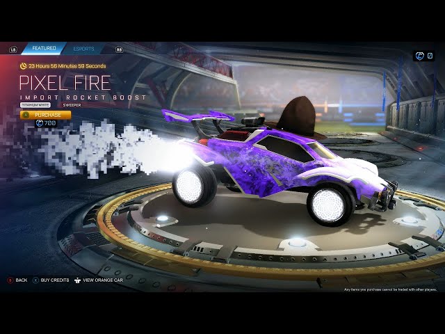 rocket league pixel fire price