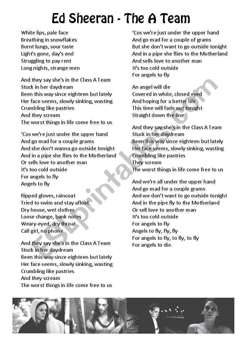 ed sheeran class a team lyrics