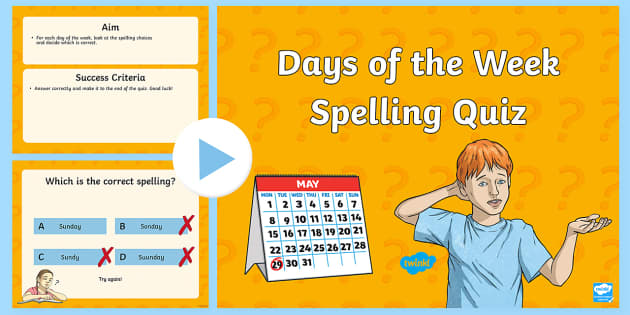 spelling quiz powerpoint