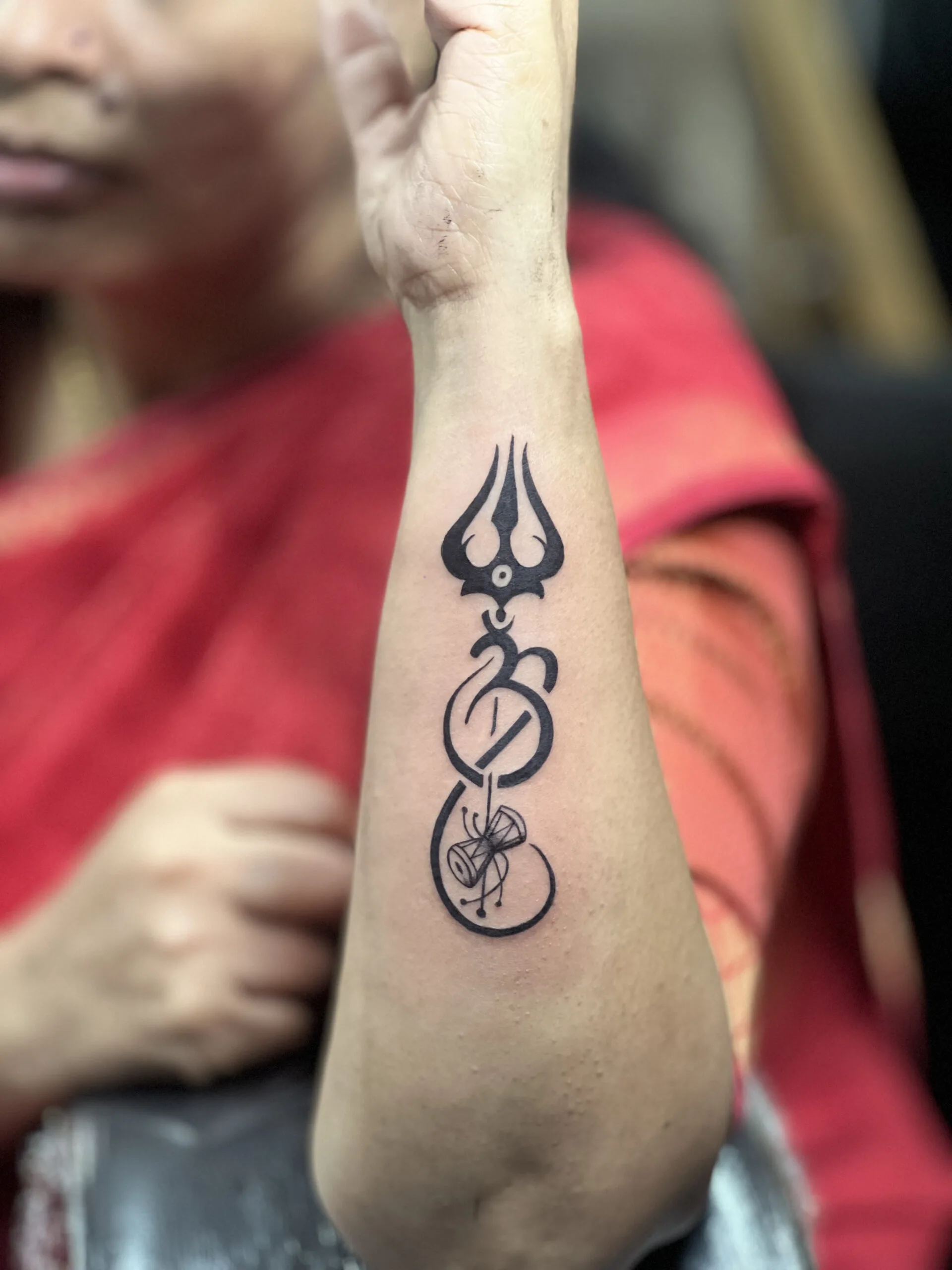 simple lord shiva tattoo