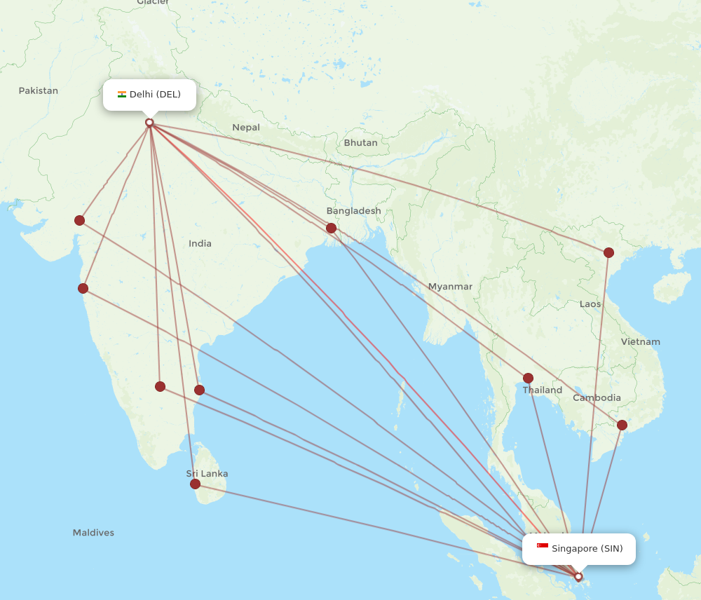 delhi to singapore flight time