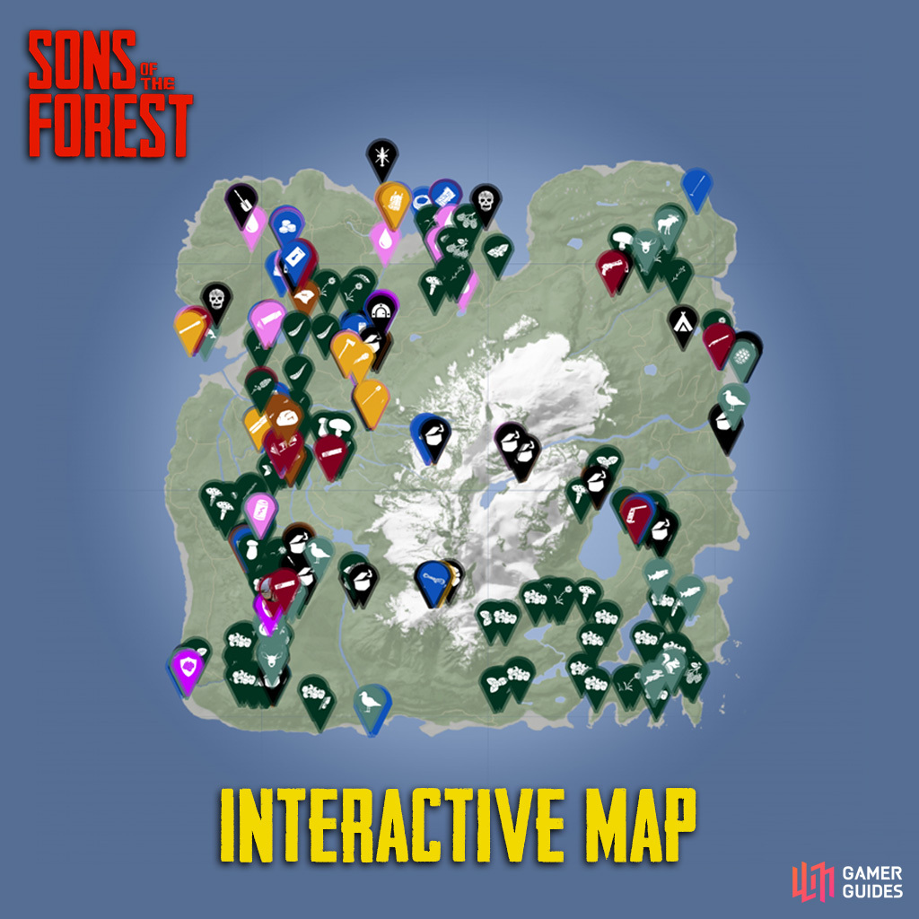 sons of the forest interactive map