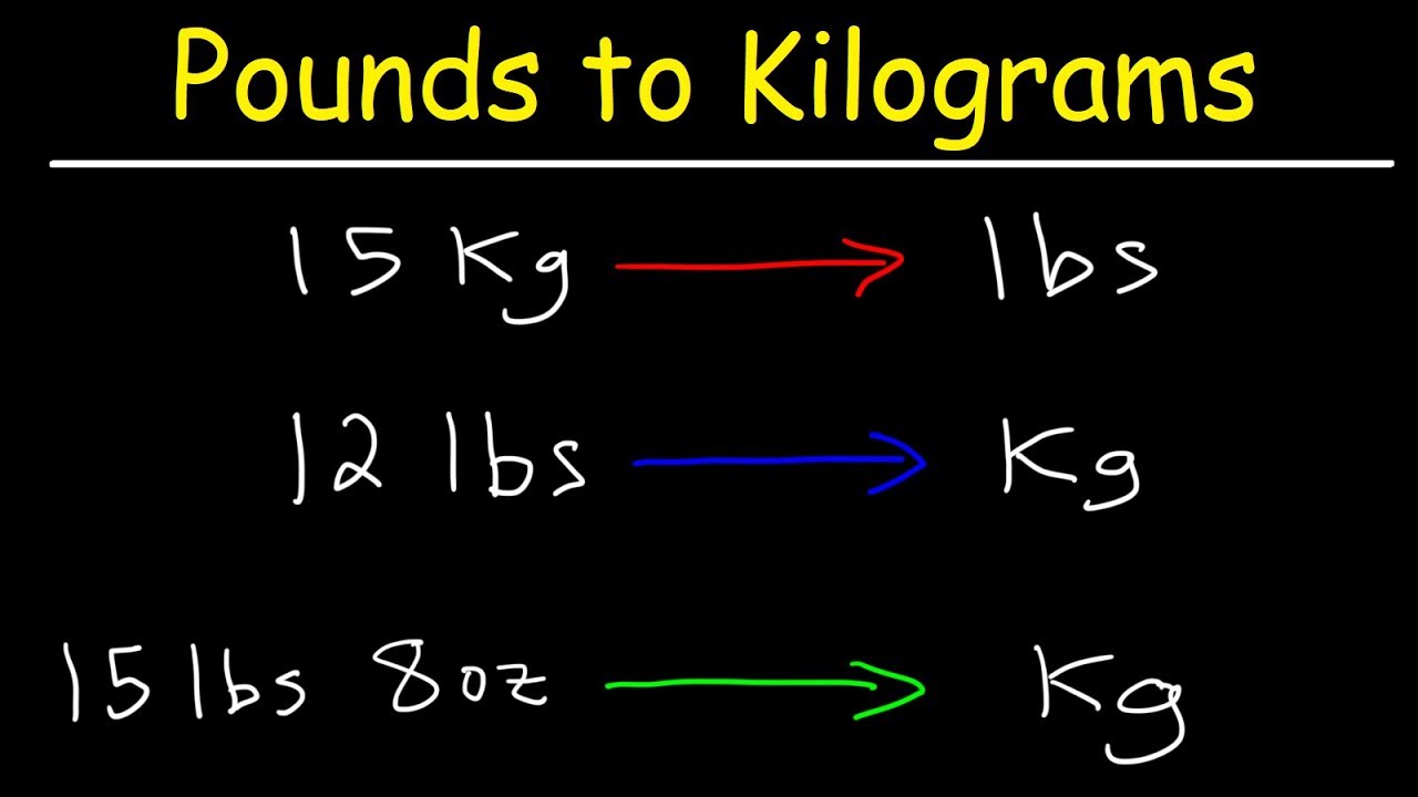 convert lbs to kilos