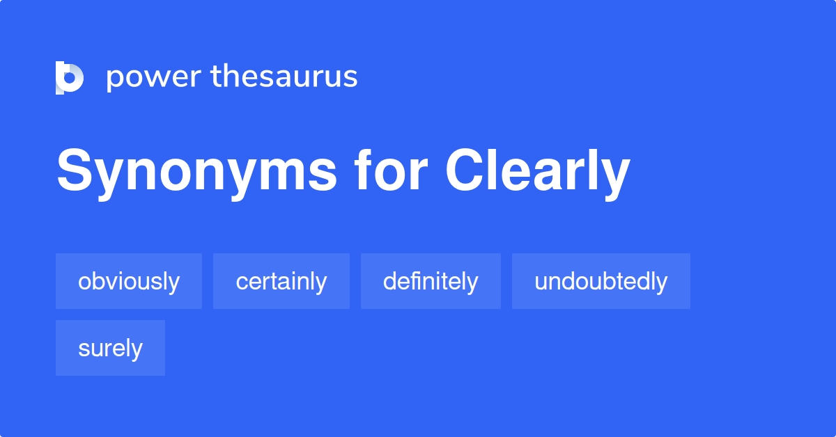 clearly synonym