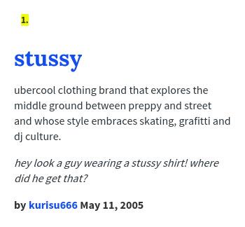 define stussy