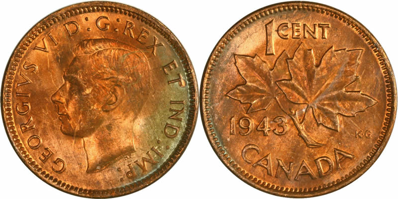 1943 canadian penny