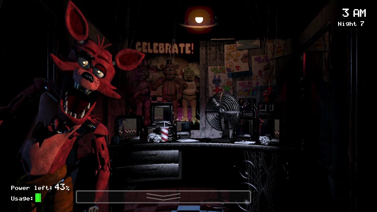 foxy jumpscare fnaf 1