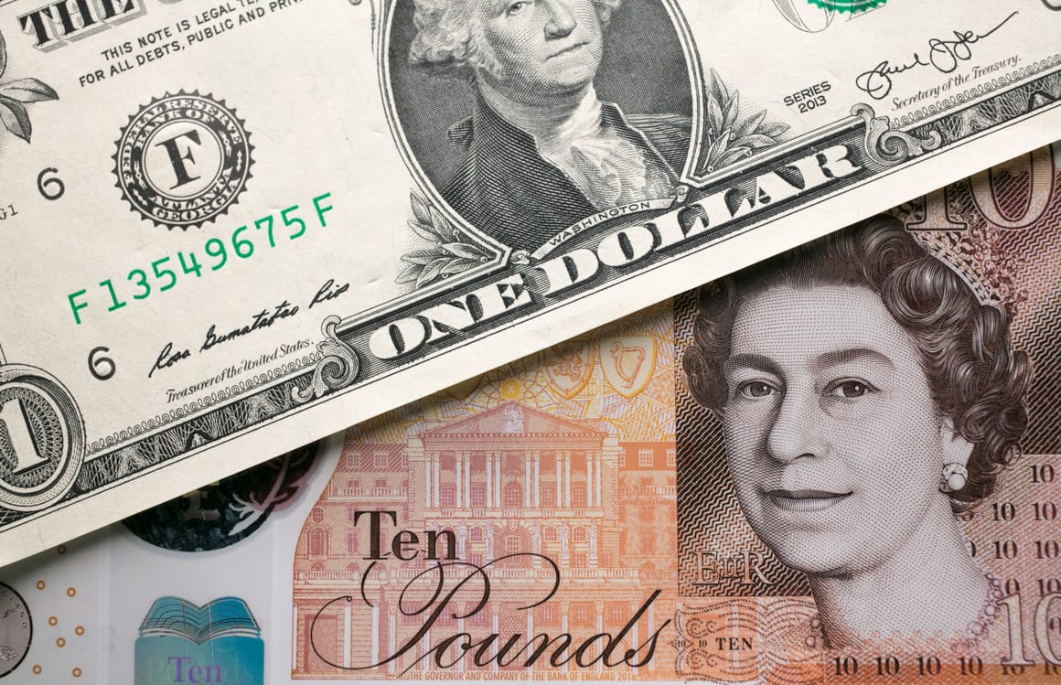 currency british pound to us dollar