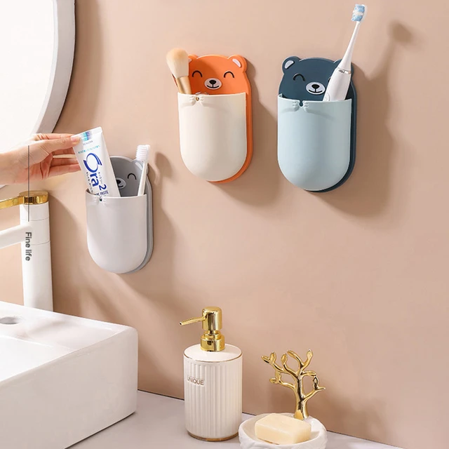 toothbrush holder on the wall