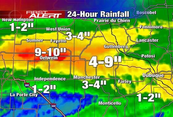 rainfall totals last 24 hours zip code