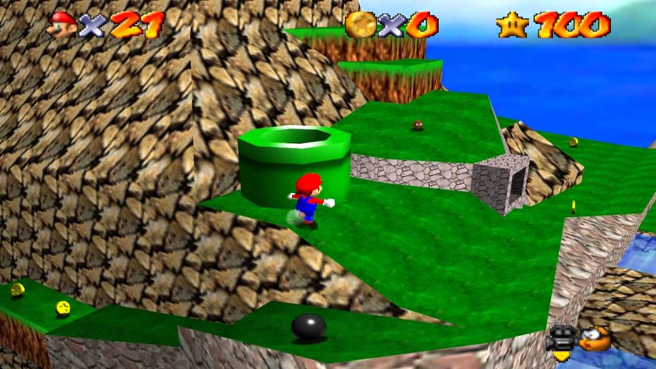 tiny huge island mario 64