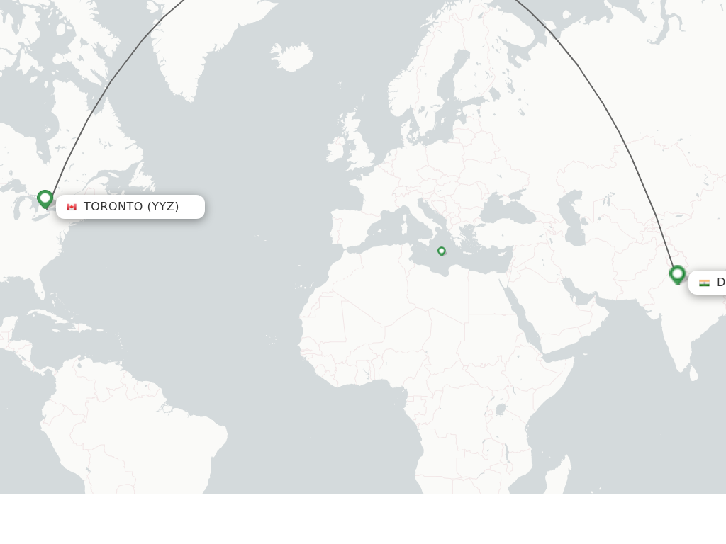 flights from yyz to delhi