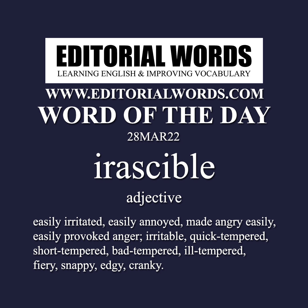 irascible meaning