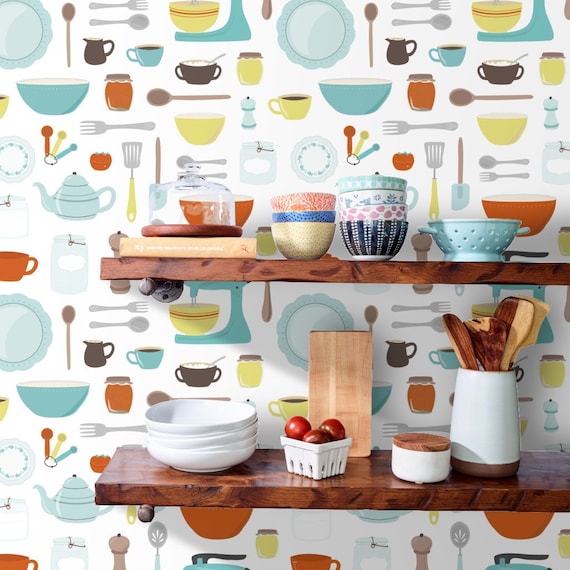 kitchen wallpaper roll