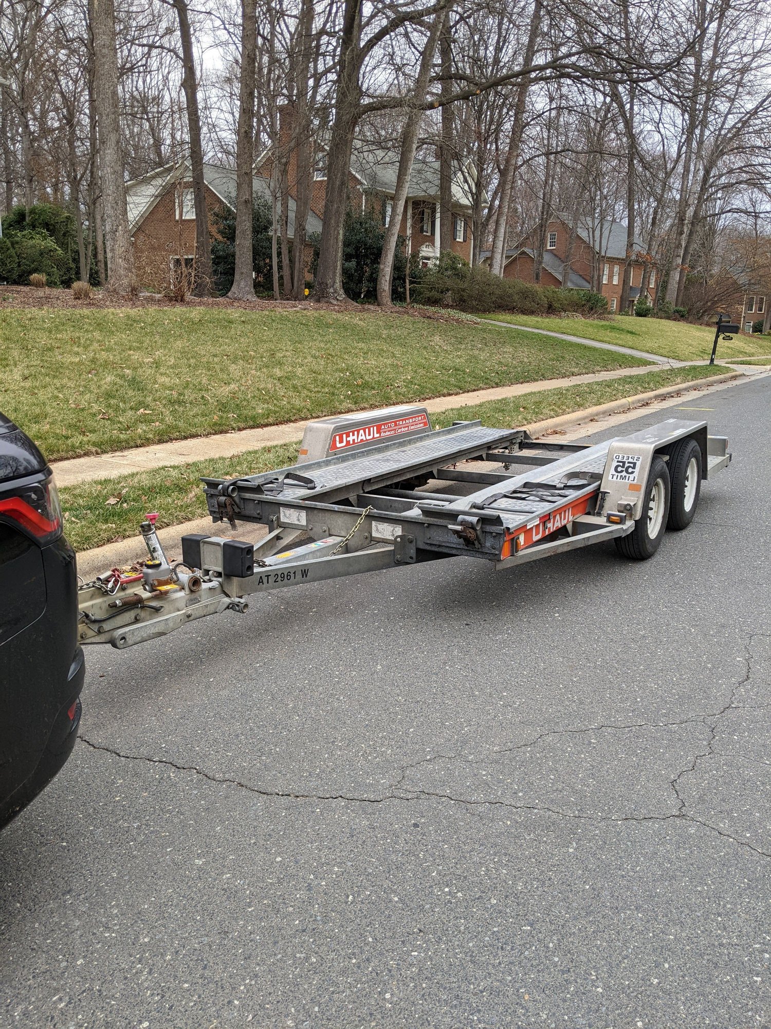 uhaul car trailer