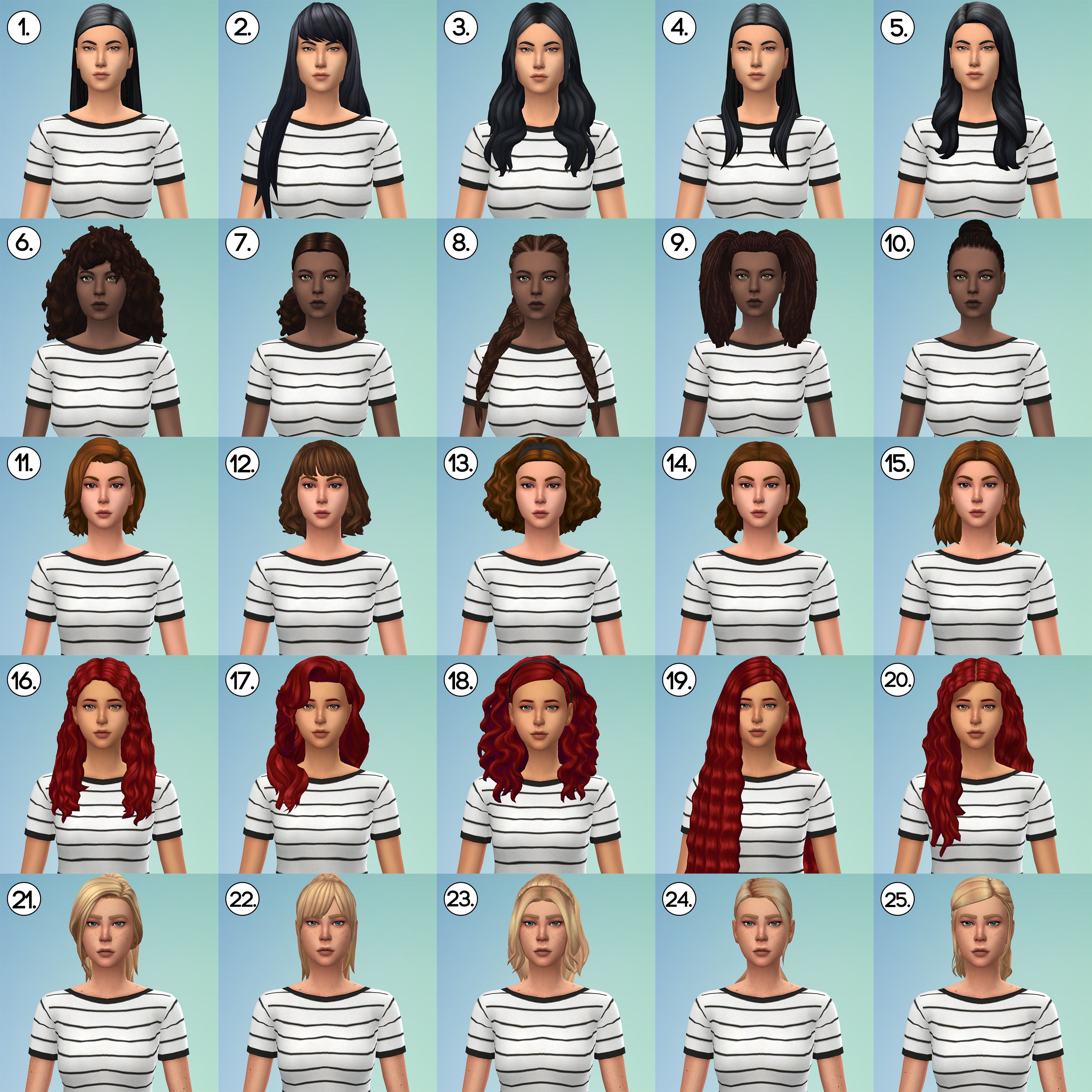 sims 4 hair maxis match