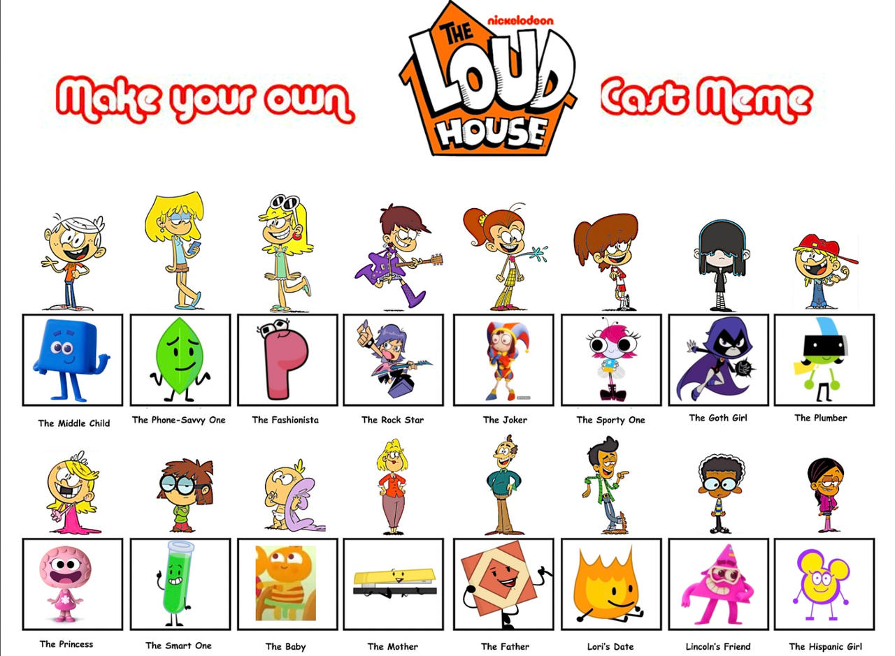 loud house cast meme