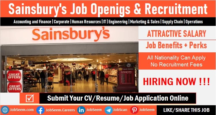 sainsburys hiring