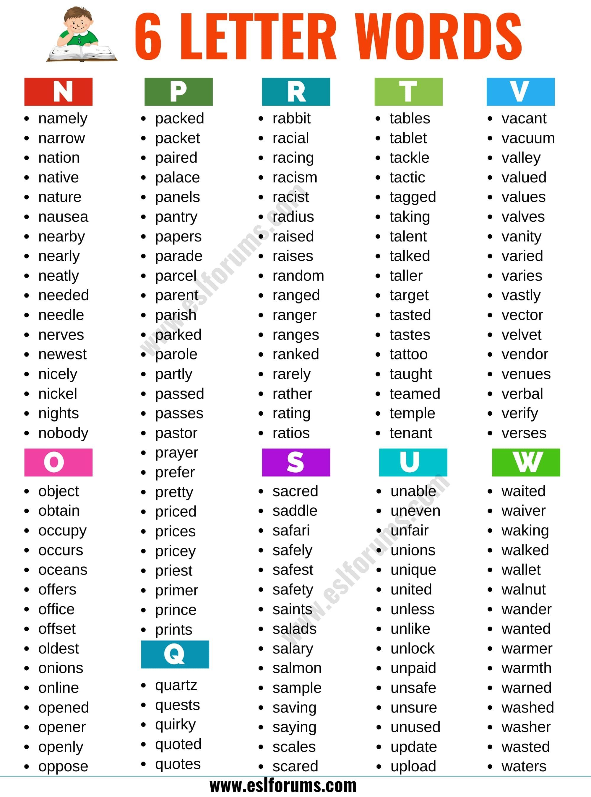 six letter words that start with i