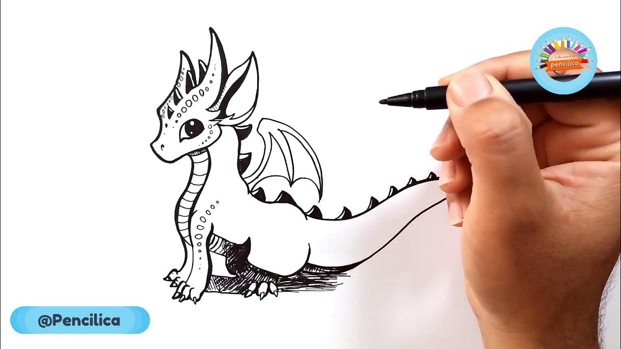 drawings of dragons cute