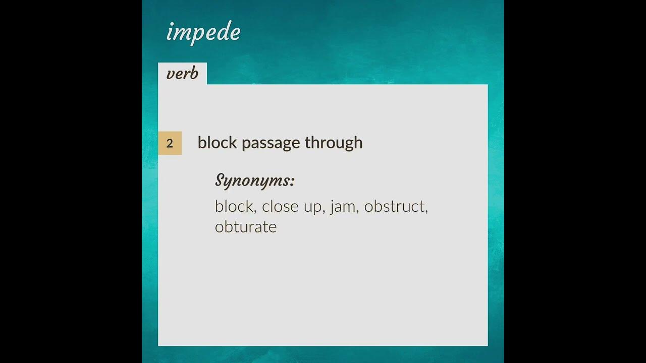 impeding synonym