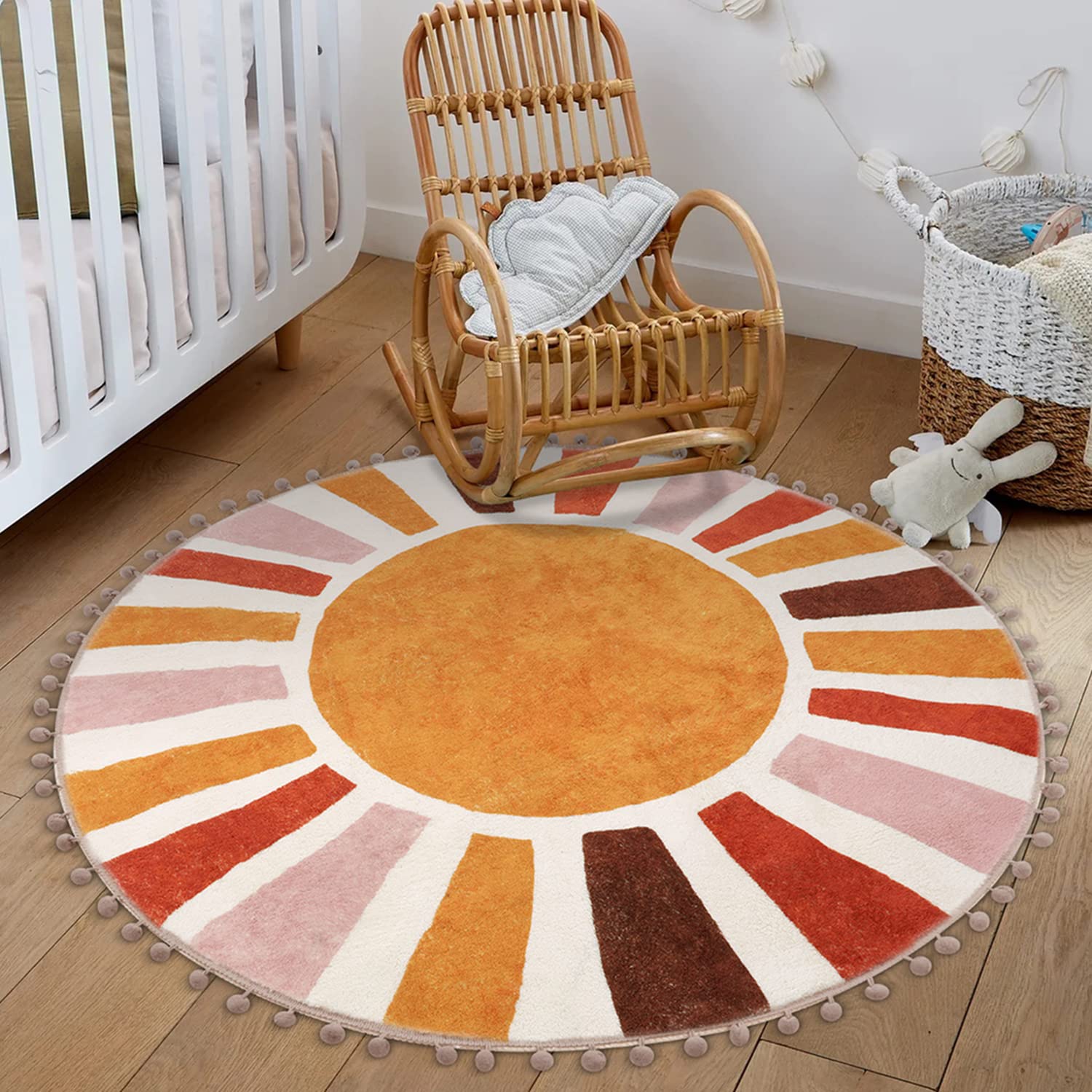 round rug nursery