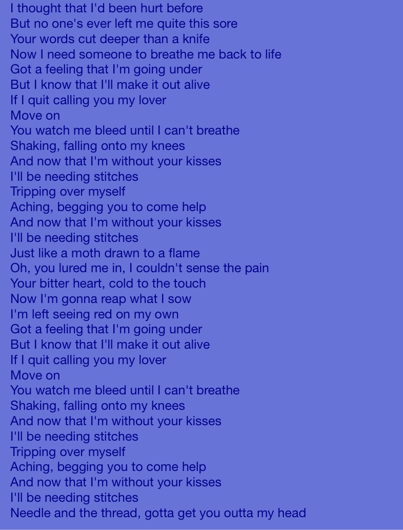 stiches lyrics