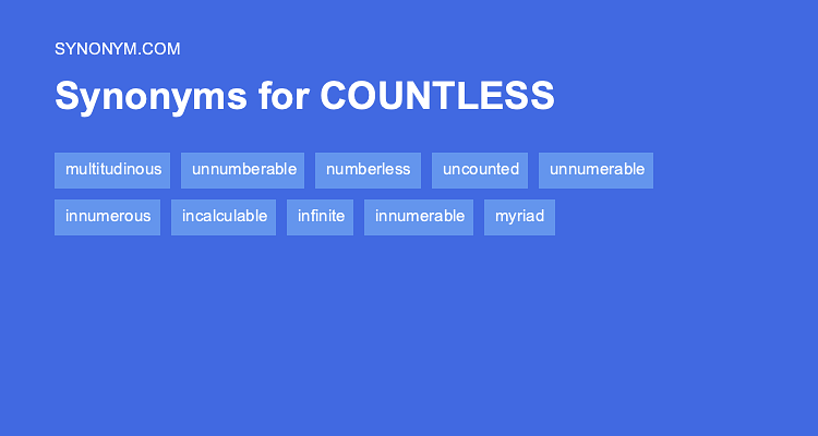 multitudinous synonym