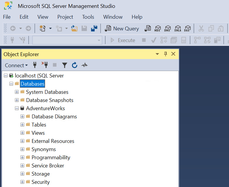 sql server management studio