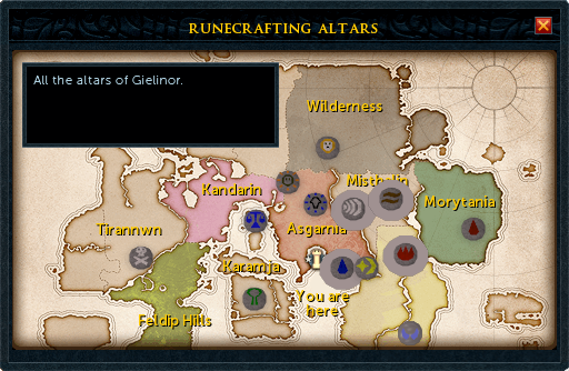 rune altar locations osrs