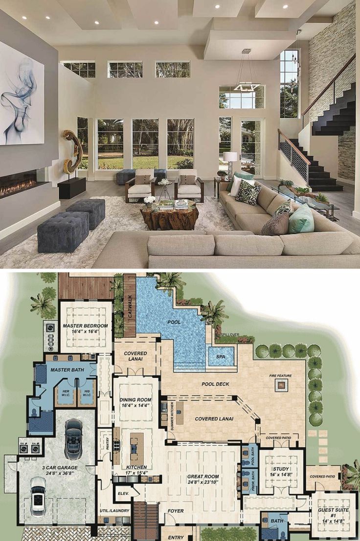 modern mansion plans