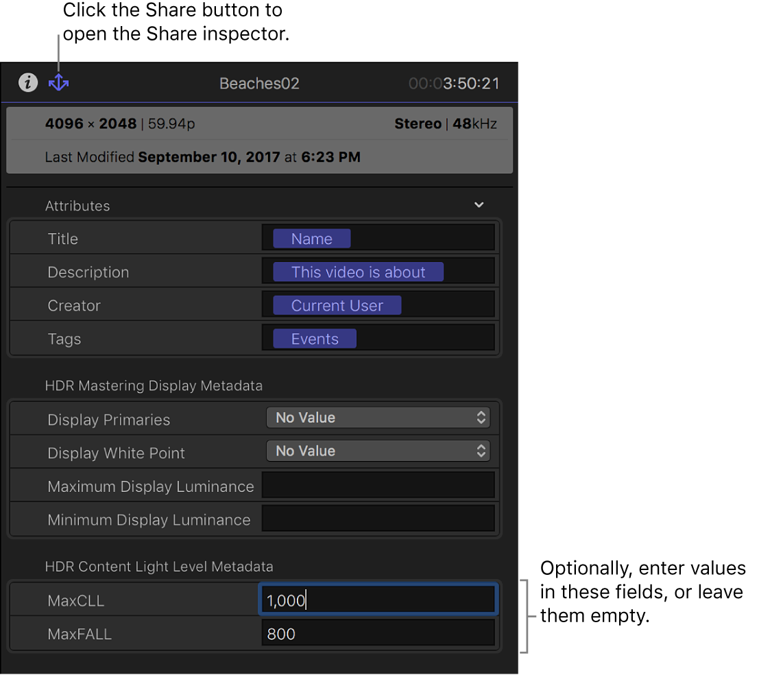 how to edit hdr in final cut pro