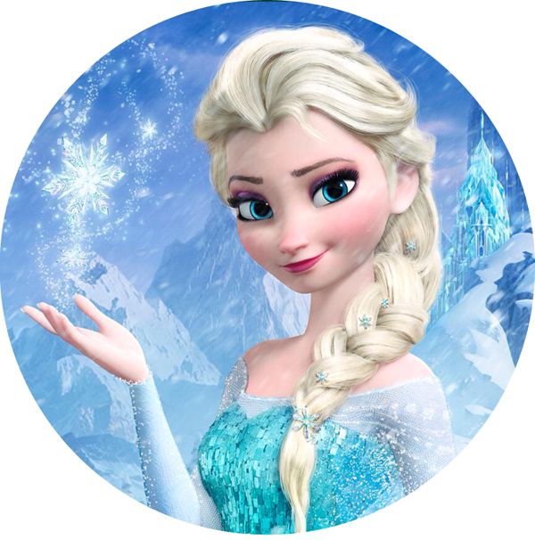 elsa frozen redonda