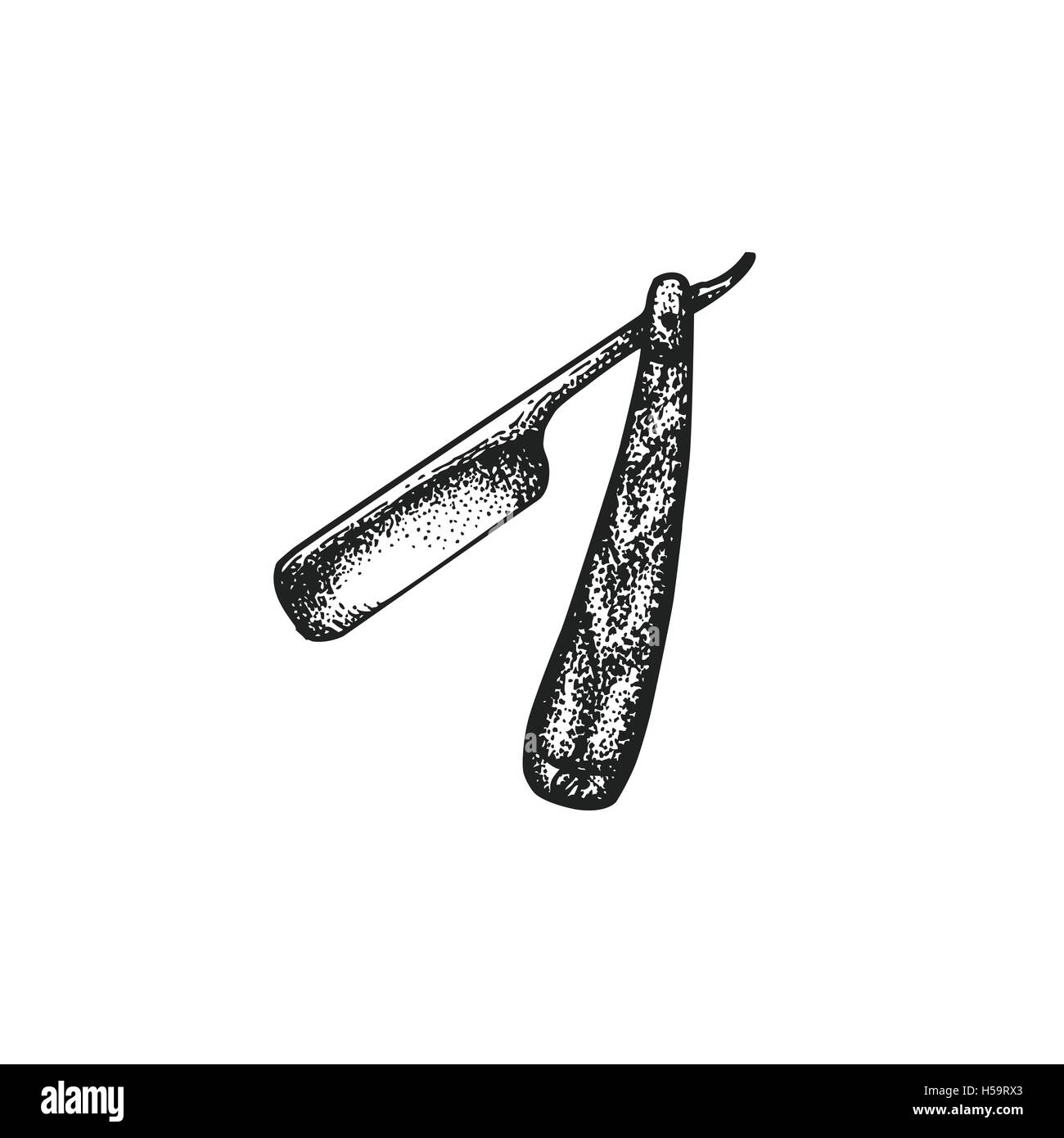 straight razor tattoo design