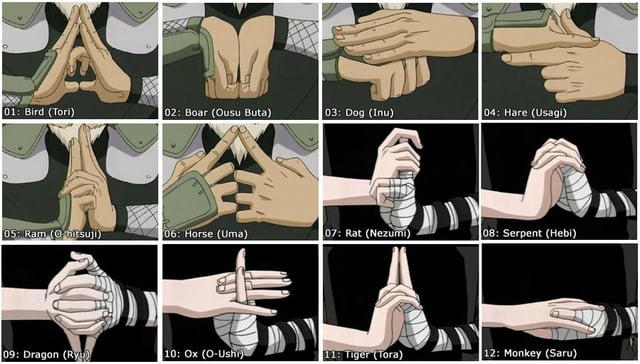 naruto hand signs