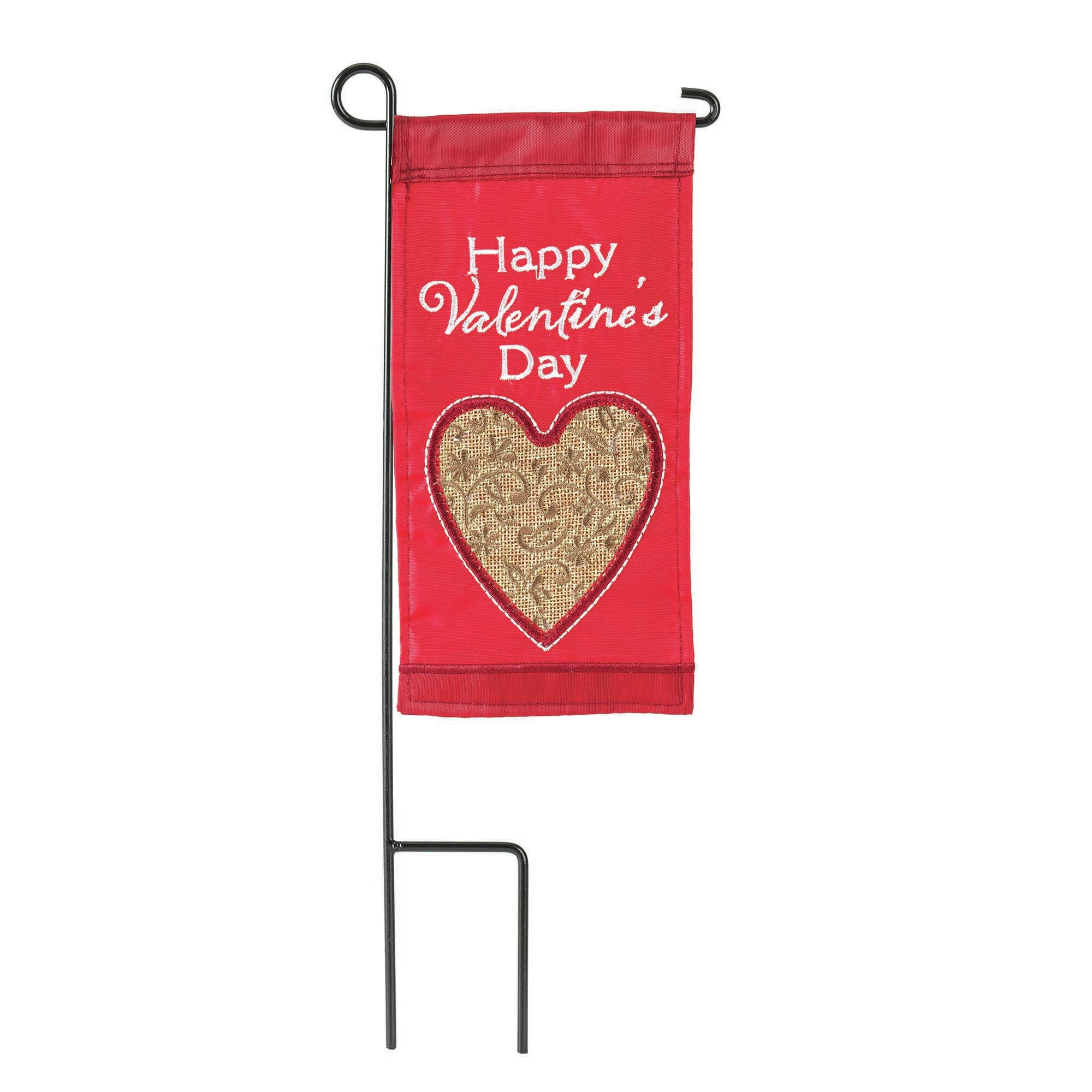 valentines day garden flag