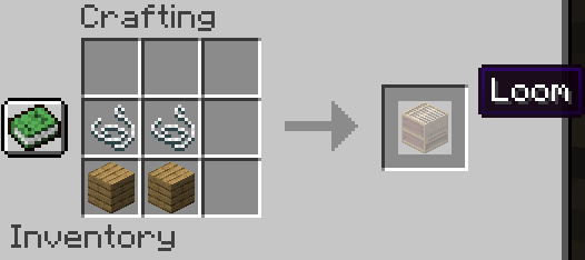 loom crafting recipe minecraft