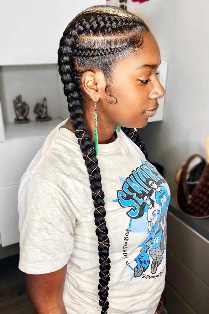 black braided hairstyles