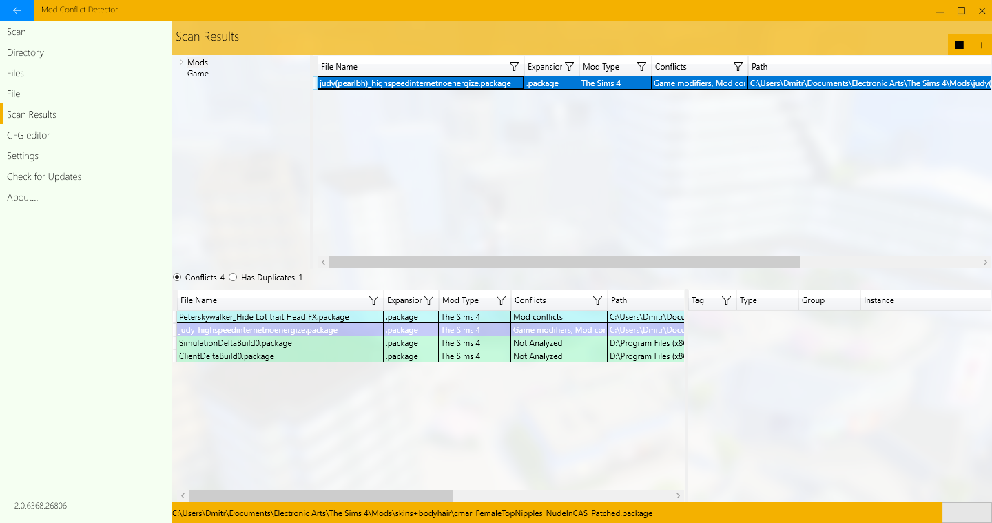 sims 4 mod conflict detector