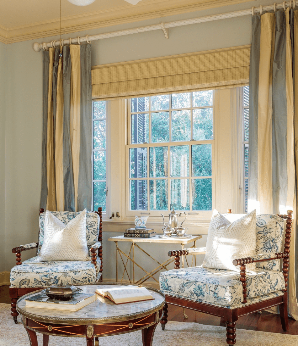 window valance and curtain